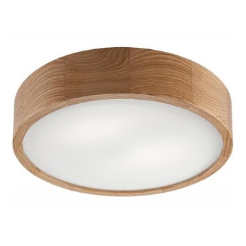 Stropní svítidlo OAK 2xE27/60W/230V dub pr. 37,5 cm