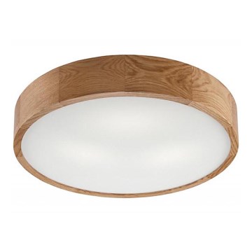 Stropní svítidlo OAK 3xE27/60W/230V dub pr. 47,5 cm