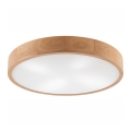Stropní svítidlo OAK 4xE27/60W/230V pr. 57,5 cm dub