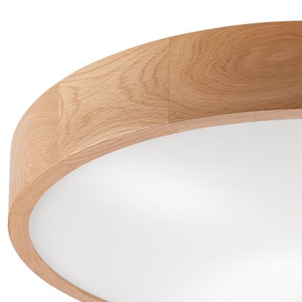 Stropní svítidlo OAK 4xE27/60W/230V ø 57,5 cm dub