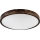 Stropní svítidlo OAK SLIM 3xE27/15W/230V pr. 47 cm dub/tmavě hnědá