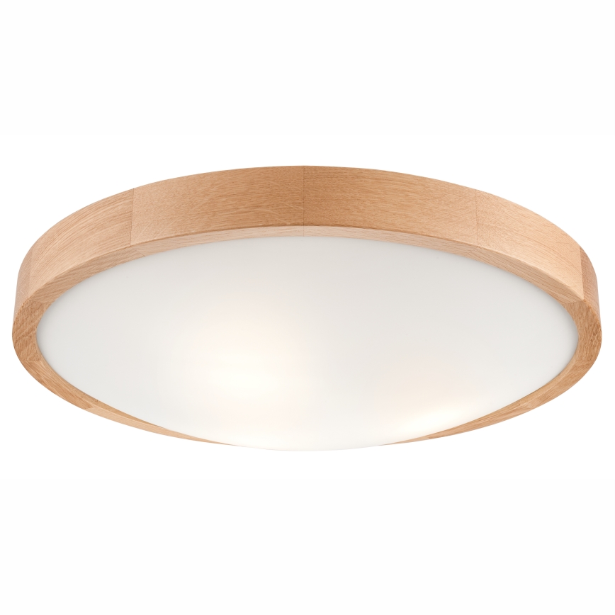 Stropní svítidlo OAK SLIM 3xE27/60W/230V dub pr. 47 cm