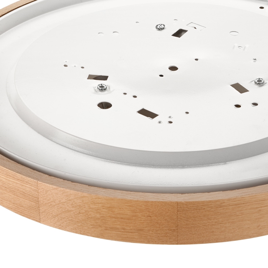 Stropní svítidlo OAK SLIM 3xE27/60W/230V dub pr. 47 cm