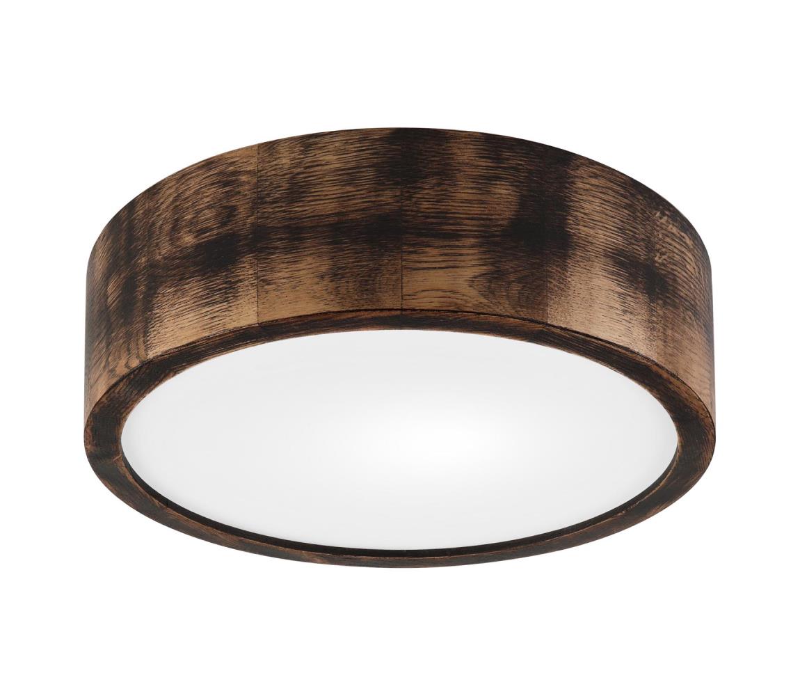 Stropní svítidlo OAK SMOKY 1xE27/15W/230V pr. 27,5 cm dub/tmavě hnědá LD-PD-6.1/SMOKY – Alasans