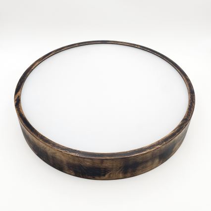 Stropní svítidlo OAK SMOKY 3xE27/15W/230V ø 47,5 cm dub/tmavě hnědá