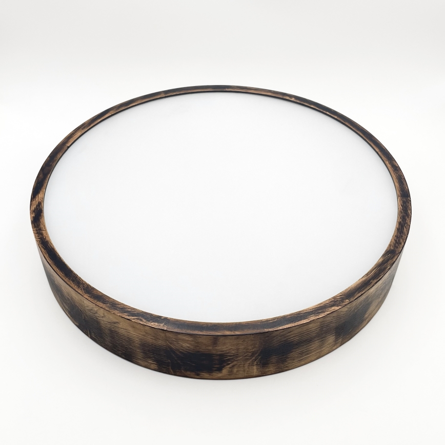 Stropní svítidlo OAK SMOKY 3xE27/15W/230V ø 47,5 cm dub/tmavě hnědá