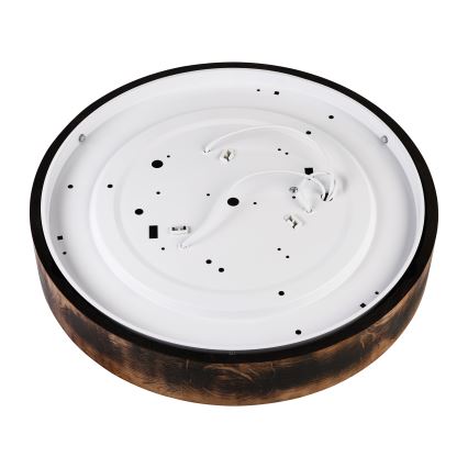 Stropní svítidlo OAK SMOKY 3xE27/15W/230V ø 47,5 cm dub/tmavě hnědá