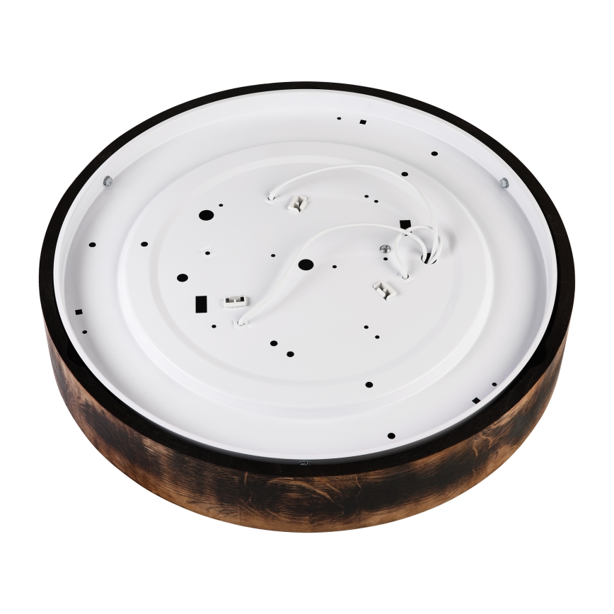 Stropní svítidlo OAK SMOKY 3xE27/15W/230V ø 47,5 cm dub/tmavě hnědá