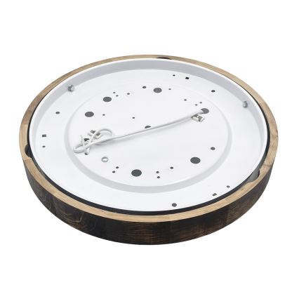 Stropní svítidlo OAK SMOKY SLIM 2xE27/15W/230V pr. 37 cm dub/tmavě hnědá