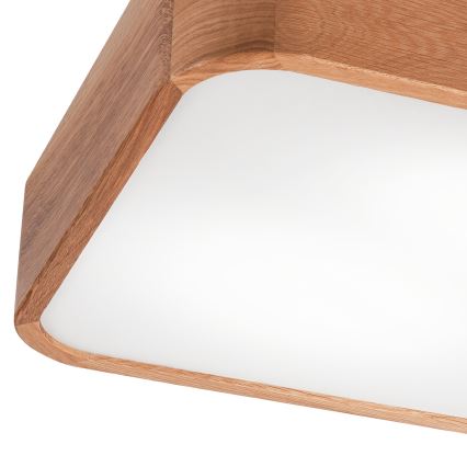 Stropní svítidlo OAK SQUARE 2xE27/15W/230V 35x35 cm dub