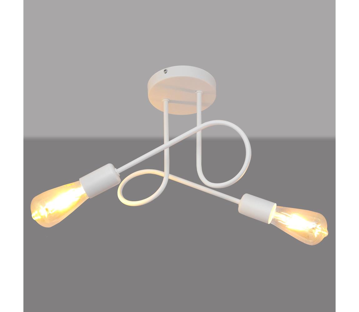 Helam Stropní svítidlo OXFORD 2xE27/60W/230V bílá HE0235