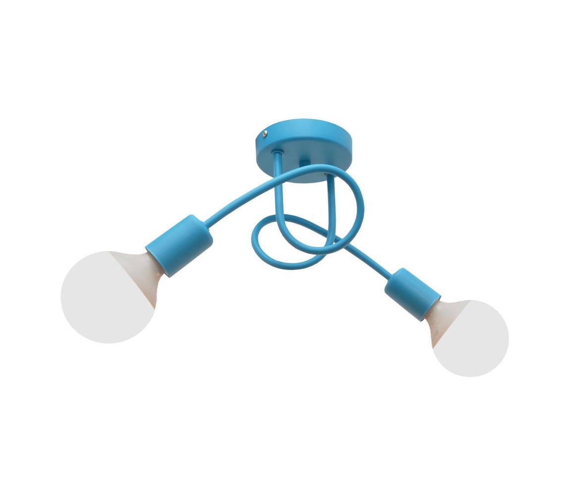 Helam Stropní svítidlo OXFORD 2xE27/60W/230V modrá HE0237