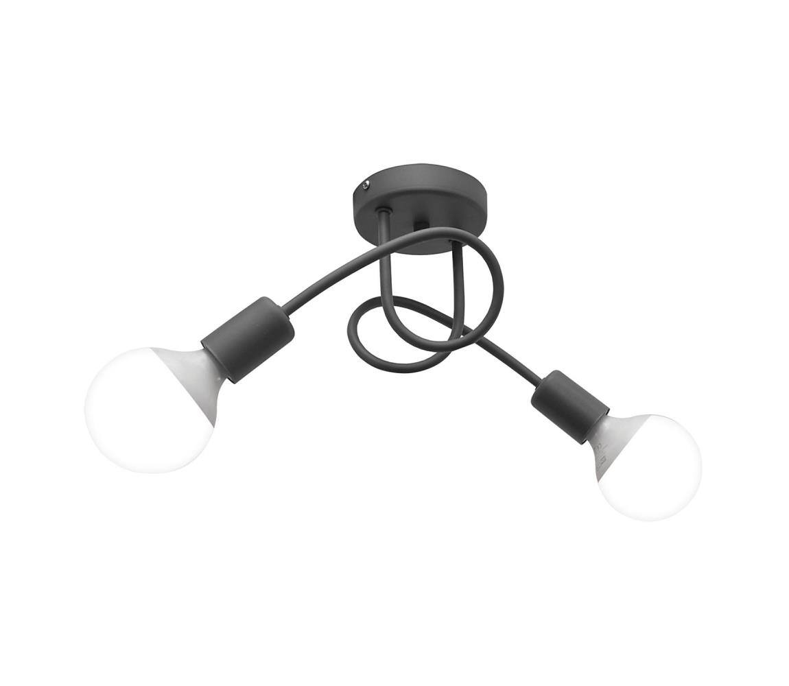 Helam Stropní svítidlo OXFORD 2xE27/60W/230V šedá HE0246