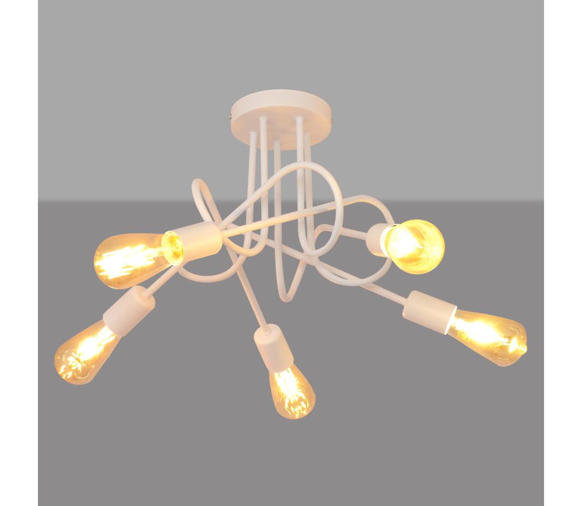 Helam Stropní svítidlo OXFORD 5xE27/60W/230V bílá HE0229