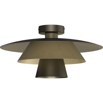 Stropní svítidlo PLATO 1xE27/15W/230V pr. 32 cm bronzová