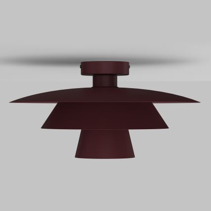 Stropní svítidlo PLATO 1xE27/15W/230V pr. 32 cm burgundy