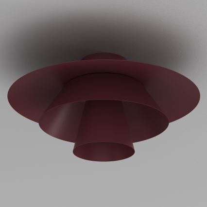 Stropní svítidlo PLATO 1xE27/15W/230V pr. 32 cm burgundy