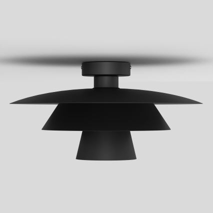 Stropní svítidlo PLATO 1xE27/15W/230V pr. 32 cm černá