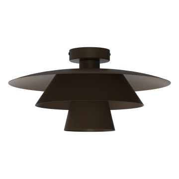 Stropní svítidlo PLATO 1xE27/15W/230V pr. 32 cm hnědá