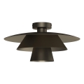 Stropní svítidlo PLATO 1xE27/15W/230V pr. 38 cm antracit