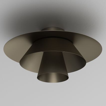Stropní svítidlo PLATO 1xE27/15W/230V pr. 38 cm antracit