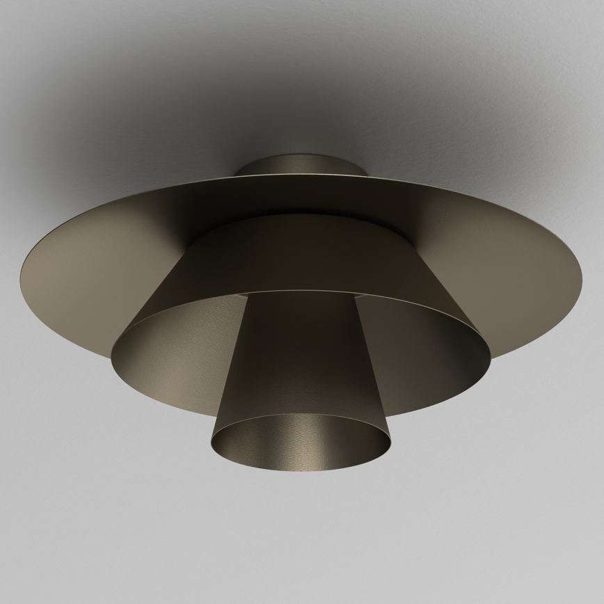 Stropní svítidlo PLATO 1xE27/15W/230V pr. 38 cm antracit