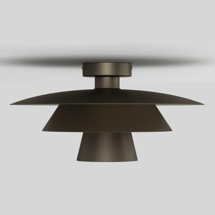 Stropní svítidlo PLATO 1xE27/15W/230V pr. 38 cm antracit