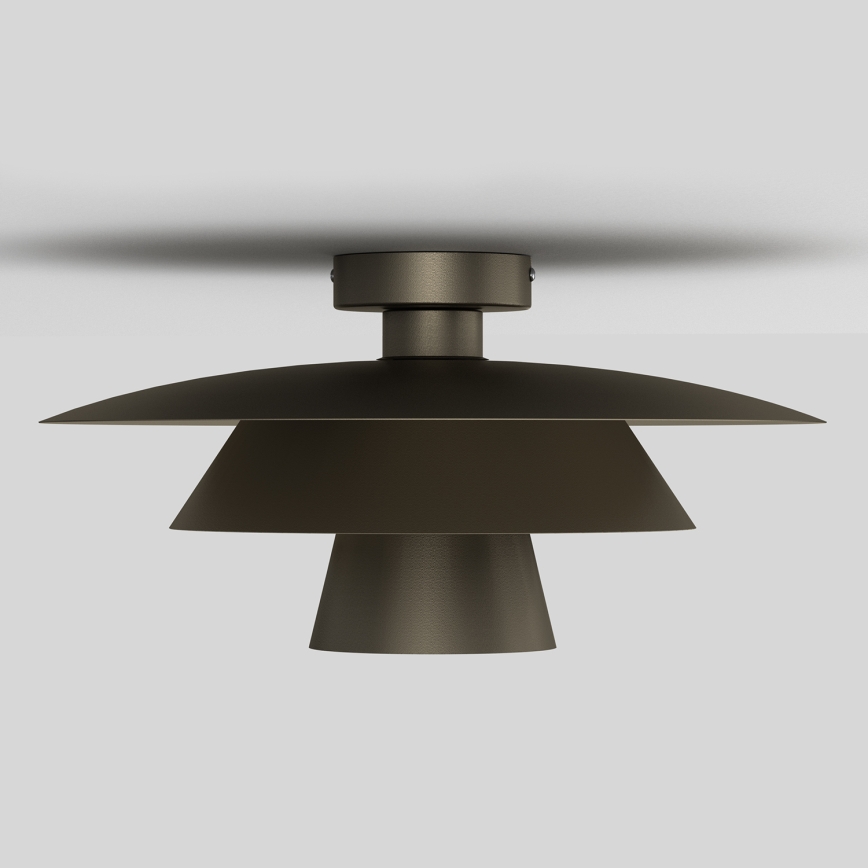 Stropní svítidlo PLATO 1xE27/15W/230V pr. 38 cm antracit