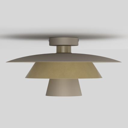 Stropní svítidlo PLATO 1xE27/15W/230V pr. 38 cm béžová/zlatá