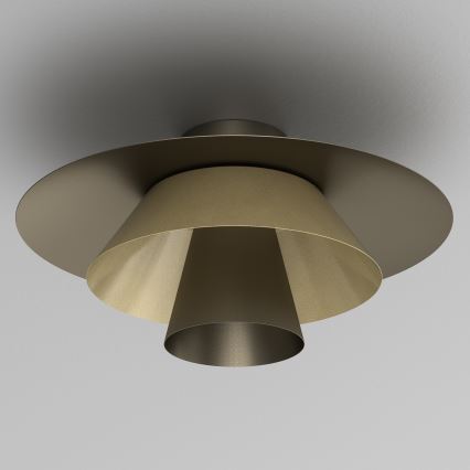 Stropní svítidlo PLATO 1xE27/15W/230V pr. 38 cm bronzová