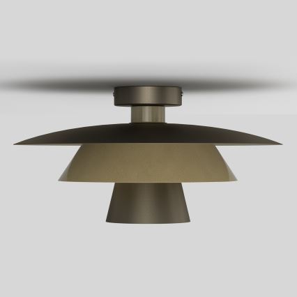 Stropní svítidlo PLATO 1xE27/15W/230V pr. 38 cm bronzová