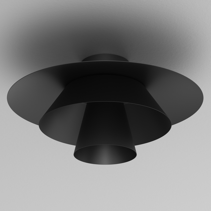 Stropní svítidlo PLATO 1xE27/15W/230V pr. 38 cm černá