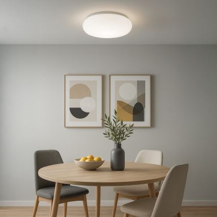Stropní svítidlo PULSO 3xE27/15W/230V pr. 42 cm bílá