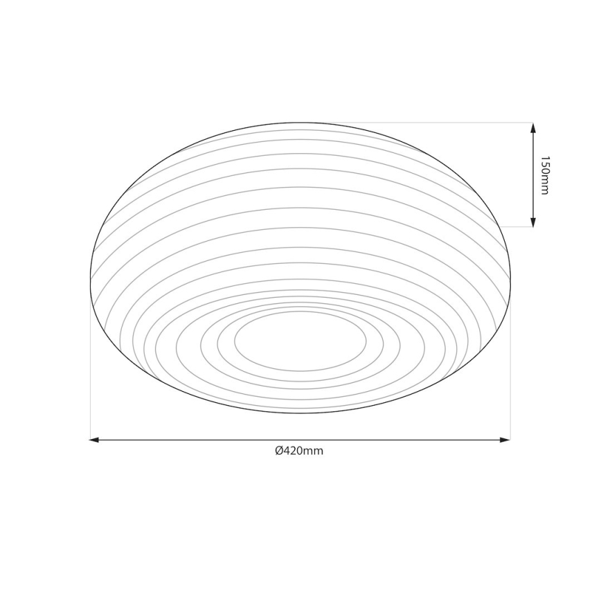 Stropní svítidlo PULSO 3xE27/15W/230V pr. 42 cm bílá