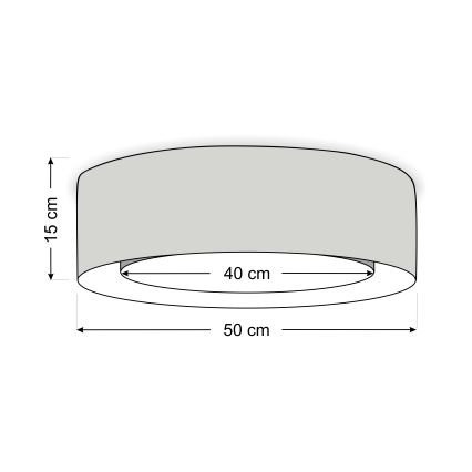 Stropní svítidlo PURO 2xE27/40W/230V pr. 50 cm růžová