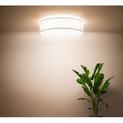 Stropní svítidlo PURO 2xE27/40W/230V pr. 60 cm bílá