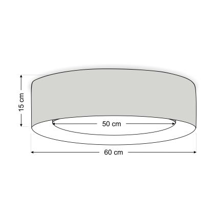 Stropní svítidlo PURO 2xE27/40W/230V pr. 60 cm bílá