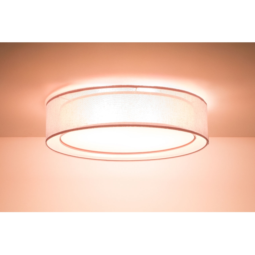 Stropní svítidlo PURO 2xE27/40W/230V pr. 60 cm růžová