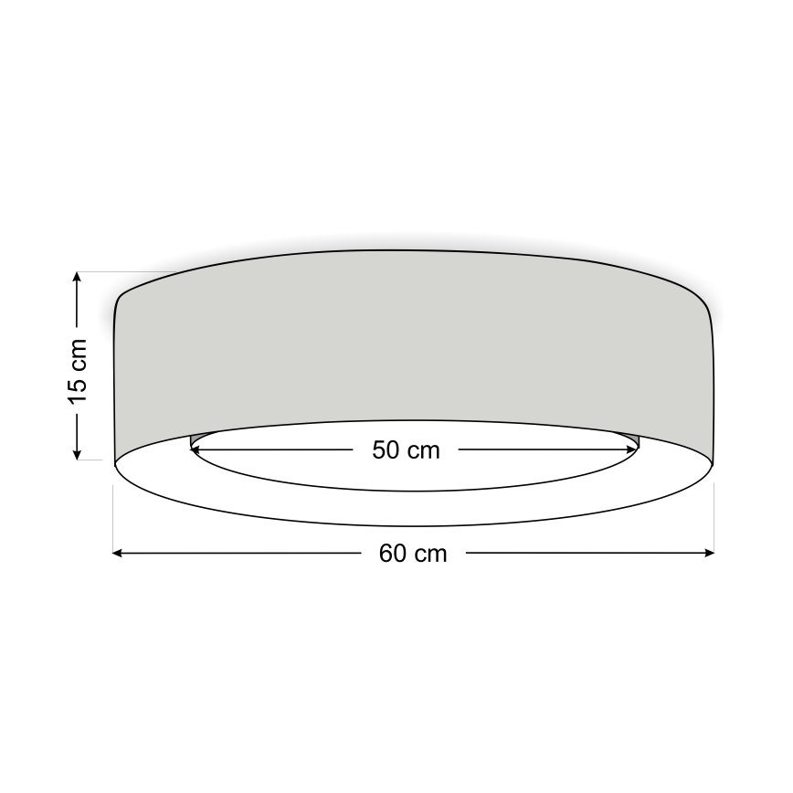 Stropní svítidlo PURO 2xE27/40W/230V pr. 60 cm růžová