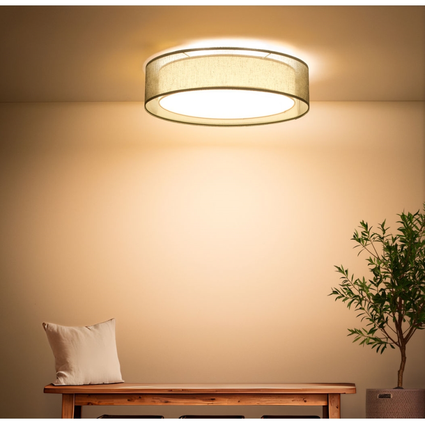 Stropní svítidlo PURO 2xE27/40W/230V pr. 60 cm zelená