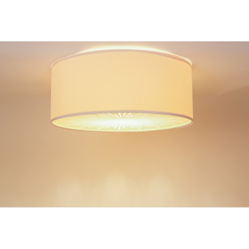 Stropní svítidlo RAYS 2xE27/60W/230V pr. 40 cm béžová