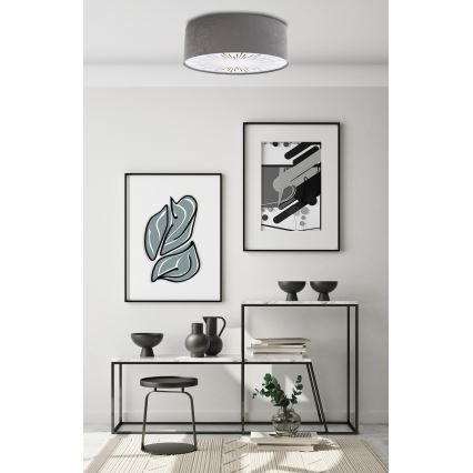 Stropní svítidlo RAYS 2xE27/60W/230V pr. 40 cm šedá