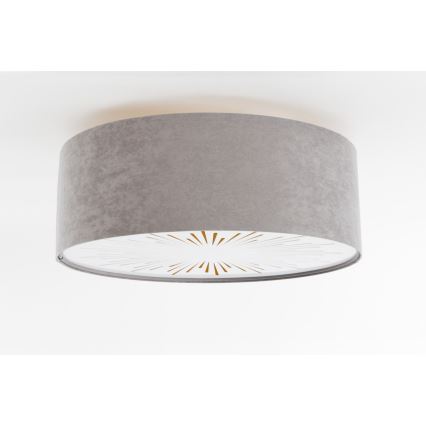 Stropní svítidlo RAYS 2xE27/60W/230V pr. 40 cm šedá