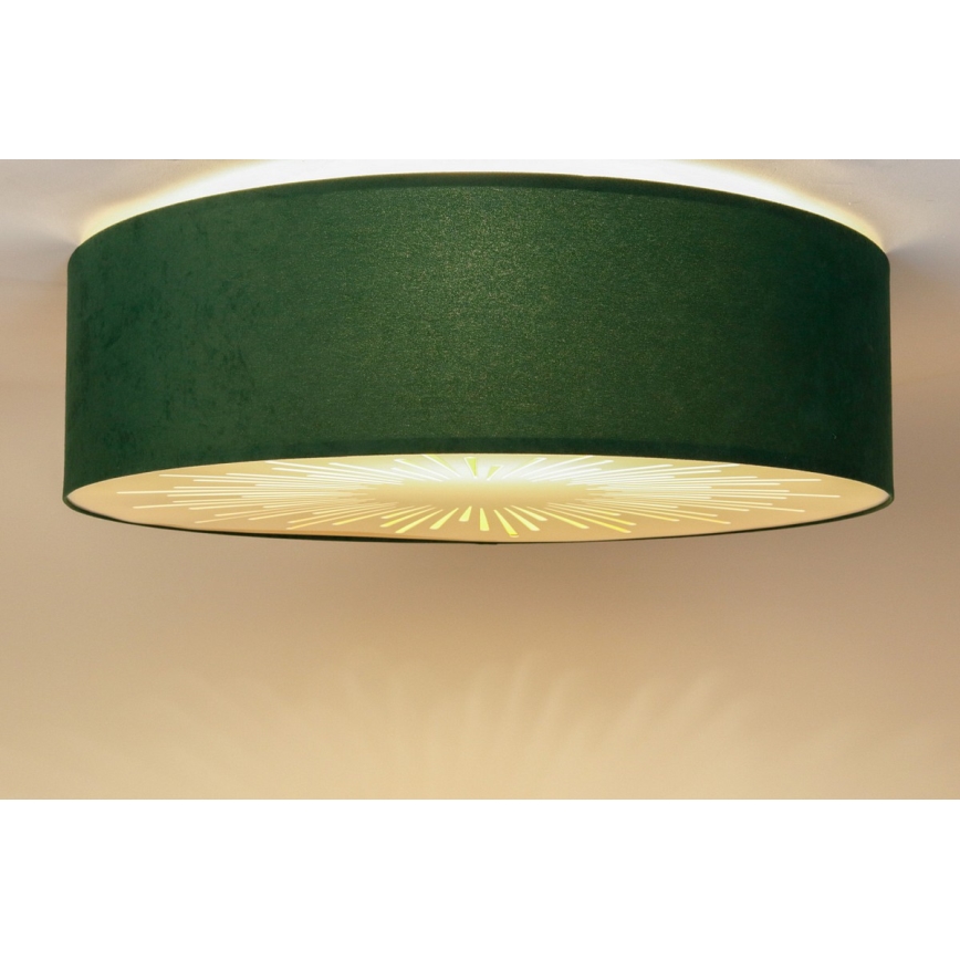 Stropní svítidlo RAYS 2xE27/60W/230V pr. 40 cm zelená