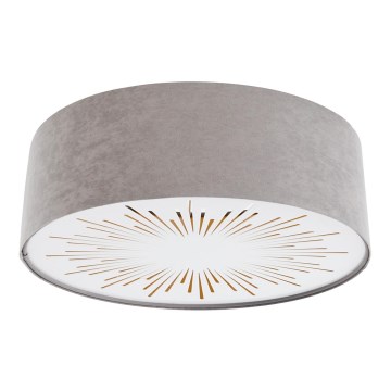 Stropní svítidlo RAYS 2xE27/60W/230V pr. 60 cm šedá