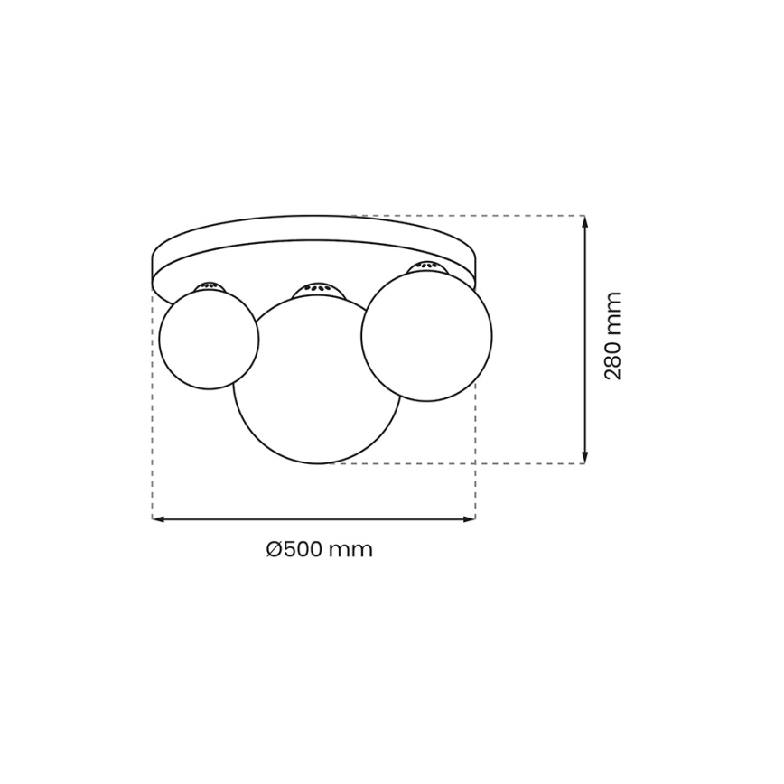 Stropní svítidlo REFLEX 2xE14/40W/230V + 1xE27/60W/230V