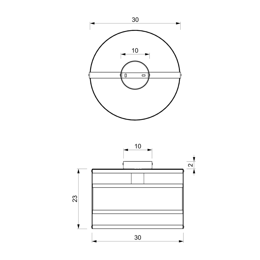 Stropní svítidlo RIM 1xE27/60W/230V