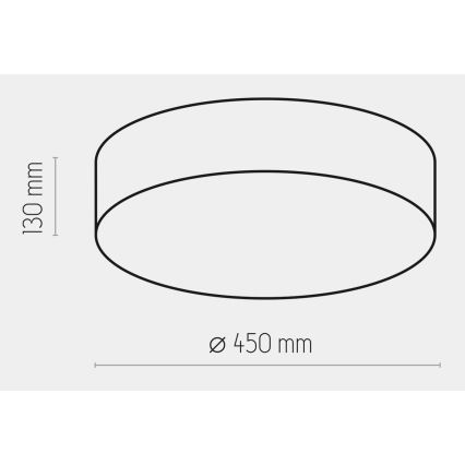 Stropní svítidlo RONDO 4xE27/15W/230V pr. 45 cm bílá