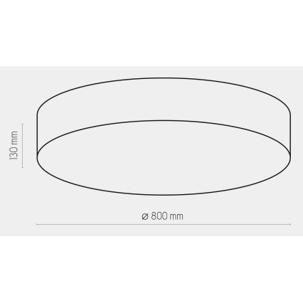 Stropní svítidlo RONDO 6xE27/15W/230V pr. 80 cm bílá