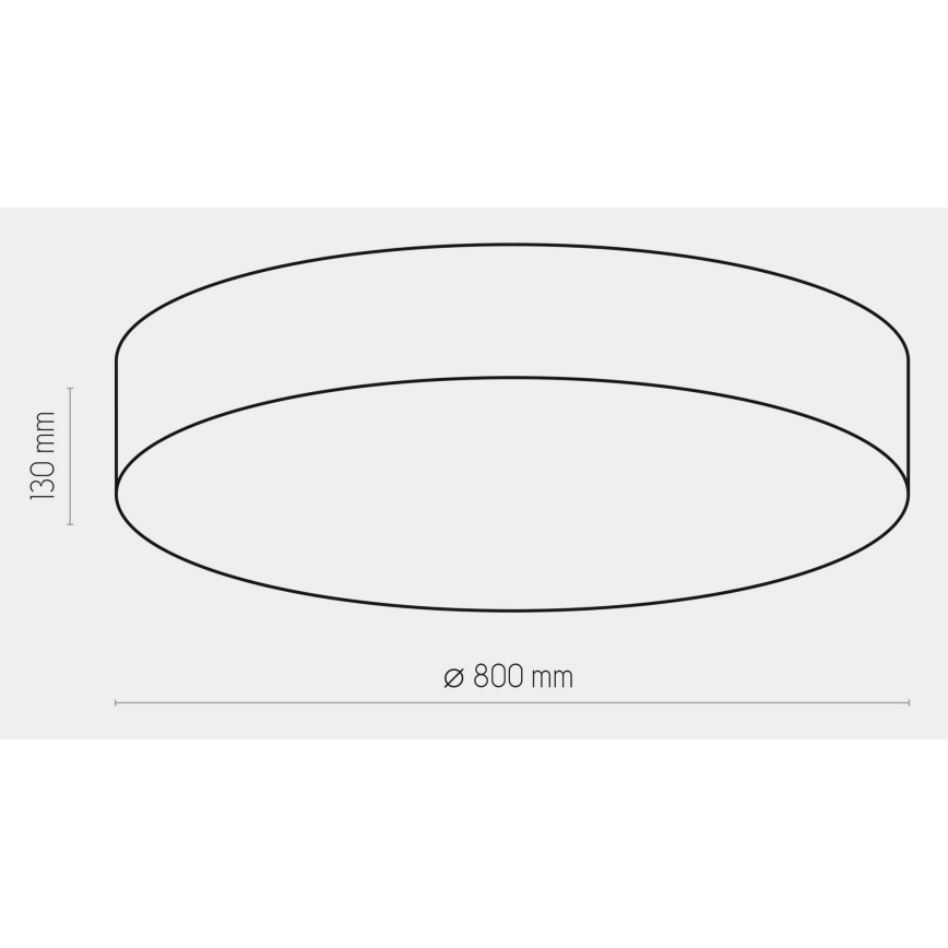 Stropní svítidlo RONDO 6xE27/15W/230V pr. 80 cm bílá